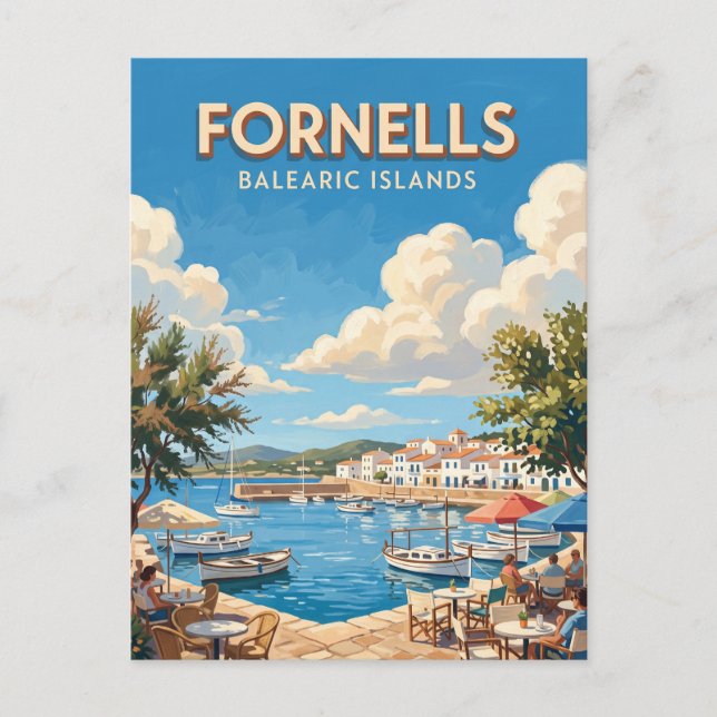 Port de Fornells Spain Postcard (Front)