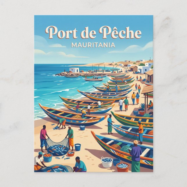 Port de Pêche Mauritania Postcard (Front)