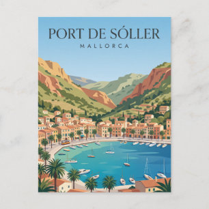 Port de Sóller Spain Postcard