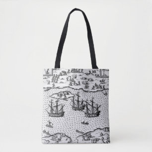 Port Desire 1626 (Engraving) Tote Bag