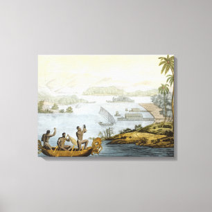 Port Dury, plate 75 from 'Le Costume Ancien et Mod Canvas Print