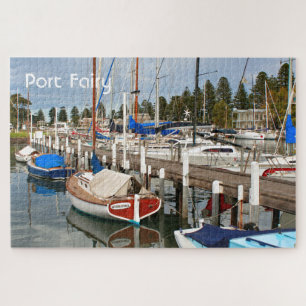 Port Fairy: Yachts in marina, Victoria, Australia2 Jigsaw Puzzle