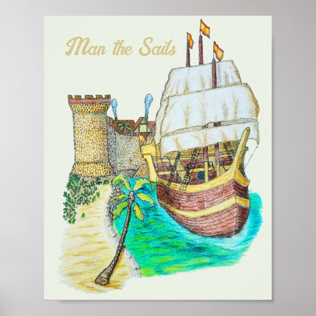 Port Galleon Poster (Front)