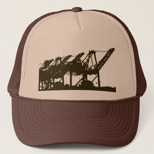 Port Harbror Cranes Brown Hat (Front)