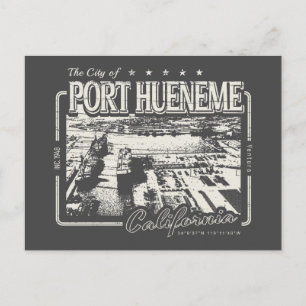 PORT HUENEME CALIFORNIA VINTAGE - NAVAL BASE POSTCARD