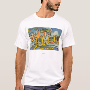 Port Huron, Michigan - Large Letter Scenes 2 T-Shirt