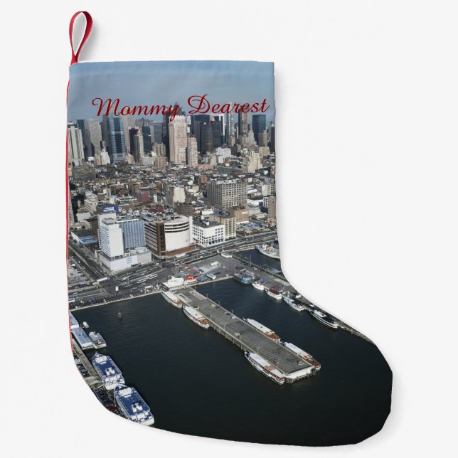 Port in New York City Small Christmas Stocking (Front)