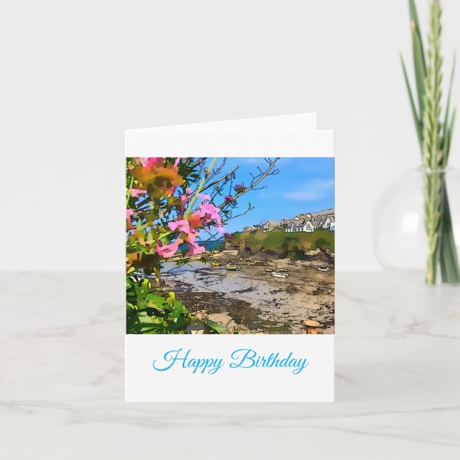 Port Isaac Cornwall Harbour Fisherman’s Friends  Note Card (Front)