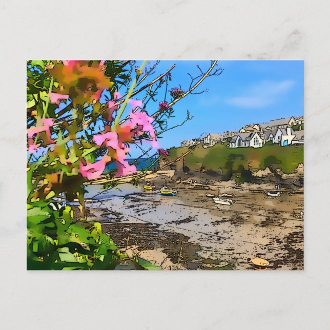 Port Isaac Cornwall Harbour Fisherman’s Friends  Postcard (Front)