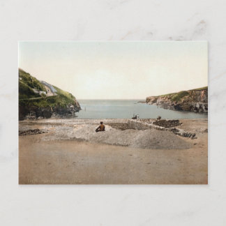 Port Isaac, Port Gavern, Cornwall, England c.1895 Postcard
