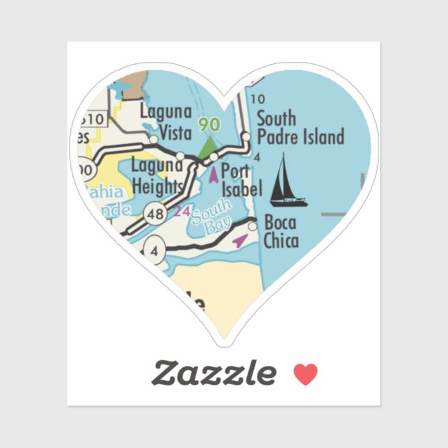 Port Isabel TX Vintage Map (Sheet)