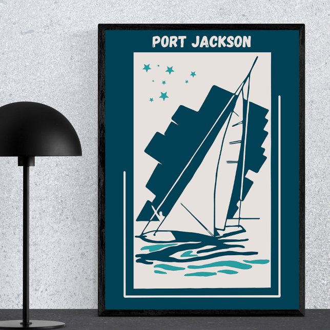 Port Jackson in Sydney - Vintage Sailing Poster (Creator Uploaded)