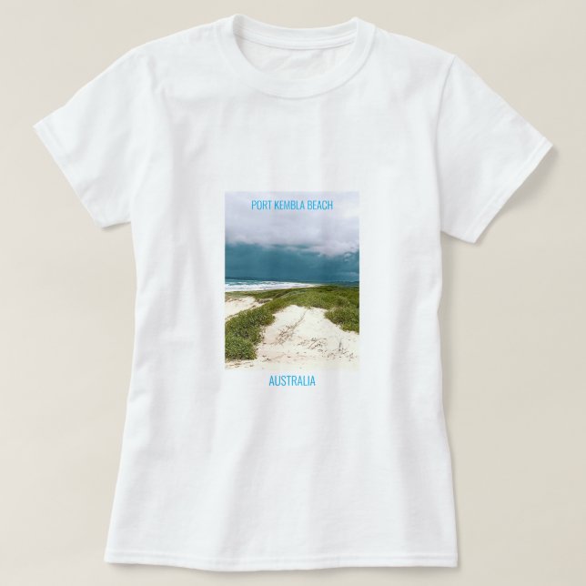 Port Kembla Wollongong Beach NSW T-Shirt (Design Front)