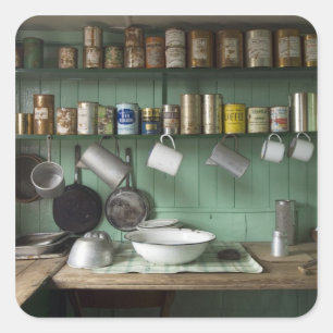 Port Lockroy base in antarctica Square Sticker