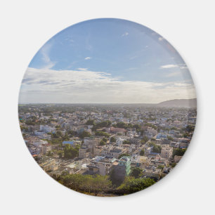Port Louis Panoramic capital of Mauritius by day Magnet