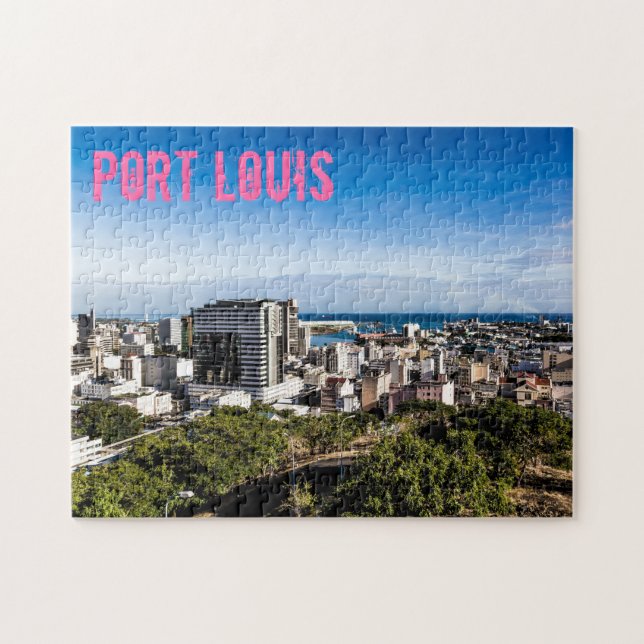 Port Louis Skyline Capital of Mauritius Jigsaw Puzzle (Horizontal)