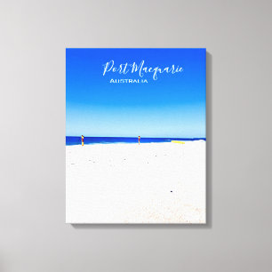 Port Macquarie beach scene Australia Canvas Print