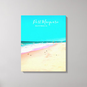 Port Macquarie beach scene Australia Canvas Print