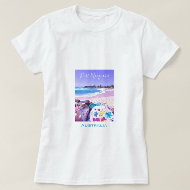 Port Macquarie NSW Australia travel scenery T-Shirt (Design Front)