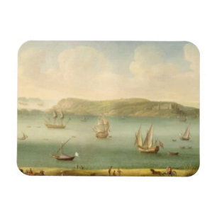 Port Mahon, Minorca, 1730's (oil on canvas) Magnet