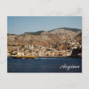 Port of Aegina - Greece Postcard