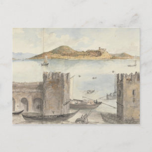 Port of Arona (1795) Charles Gore Postcard