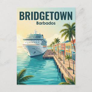Port of Bridgetown Cruise Terminal Barbados Postcard