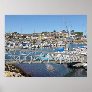 Port of Douarnenez in France Holiday  Poster