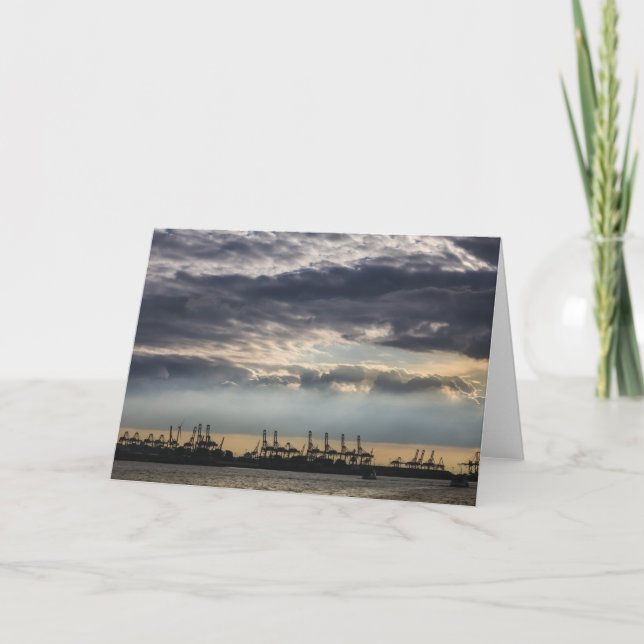 Port of Hamburg Germany Card (Front)