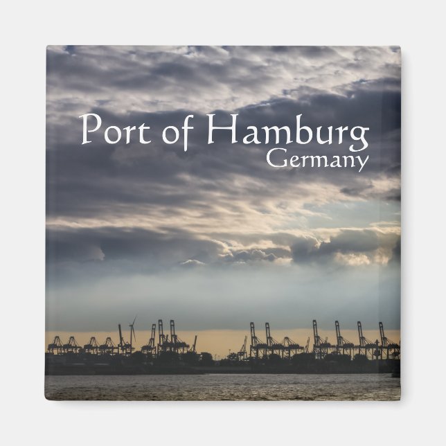 Port of Hamburg - Germany Magnet (Front)