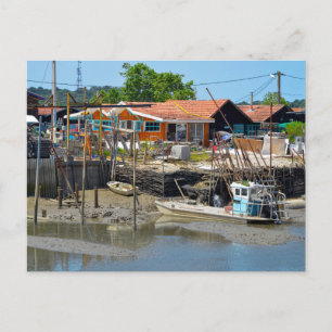 Port of La Teste de Buch in France Postcard