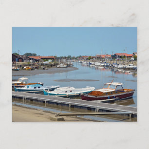 Port of La Teste de Buch in France Postcard