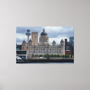 Port of Liverpool Building Canvas Print