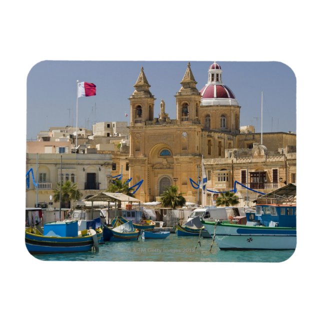 Port of Marsaxlokk on the Mediterranean Island Magnet (Horizontal)