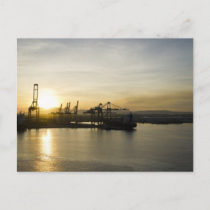 Port of Panama Sunrise Postcard
