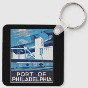 Port of Philadelphia Pennsylvania        Key Ring