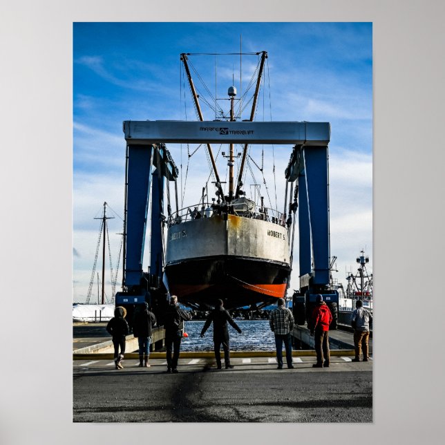 Port Of Port Townsend Boatyard Photography Poster (Front)