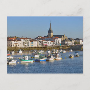 Port of Saint-Gilles-Croix-de-Vie in France Postcard