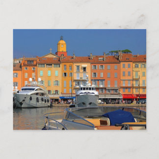 Port of Saint-Tropez in France Postcard