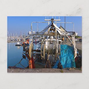 Port of Saint-Vaast-la-Hougue in France Postcard