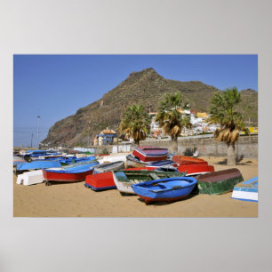 Port of San Andres at Tenerife Poster