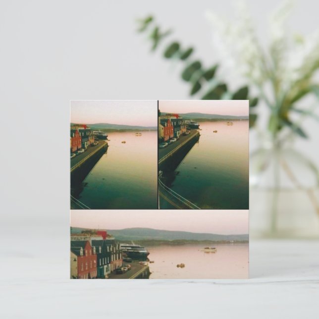 Port of Tobermory, Isle of Mull, Scotland Invitation (Standing Front)