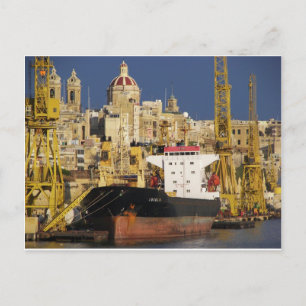 Port of Valletta. Postcard