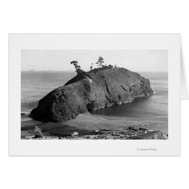 Port Orford, Oregon View of Battle Rock Coast (Front Horizontal)