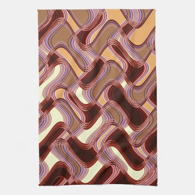 Port & Peach Kitchen Towel (Vertical)