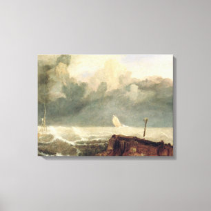 Port Ruysdael (oil on canvas) Canvas Print