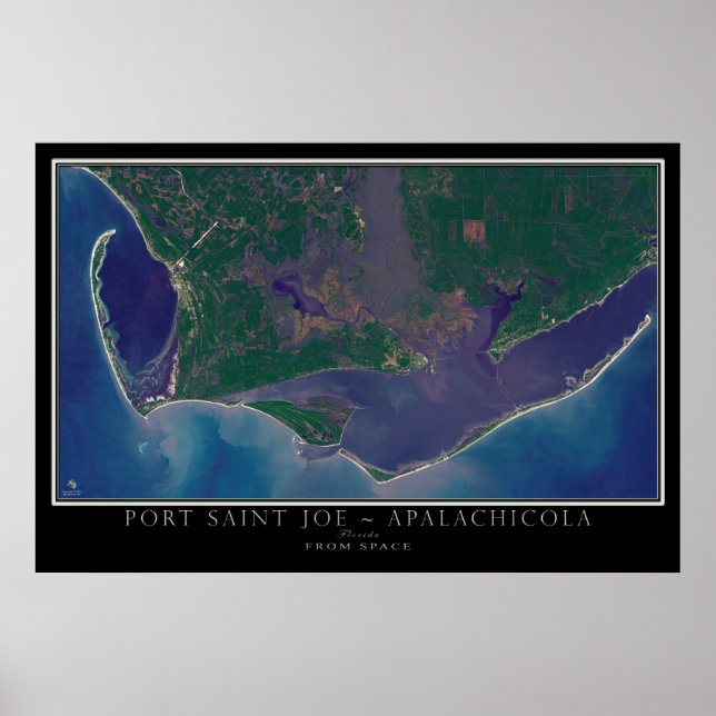 Port Saint Joe - Apalachicola Florida Satellite Poster (Front)