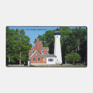 Port Sanilac Lighthouse desk mat