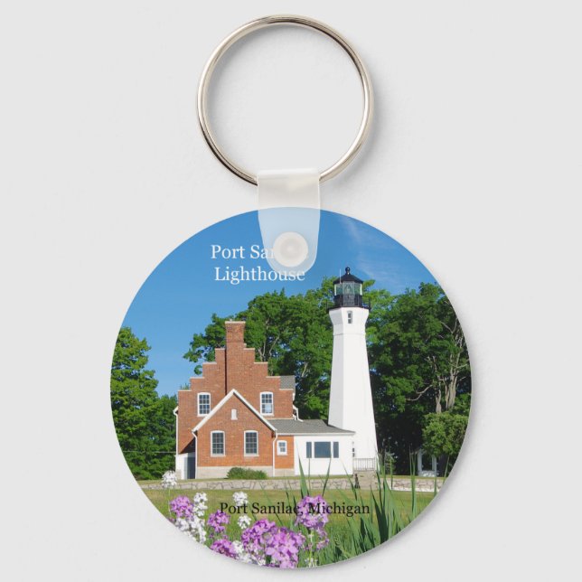 Port Sanilac Lighthouse key chain (Front)