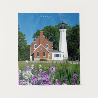 Port Sanilac Lighthouse tapestry
